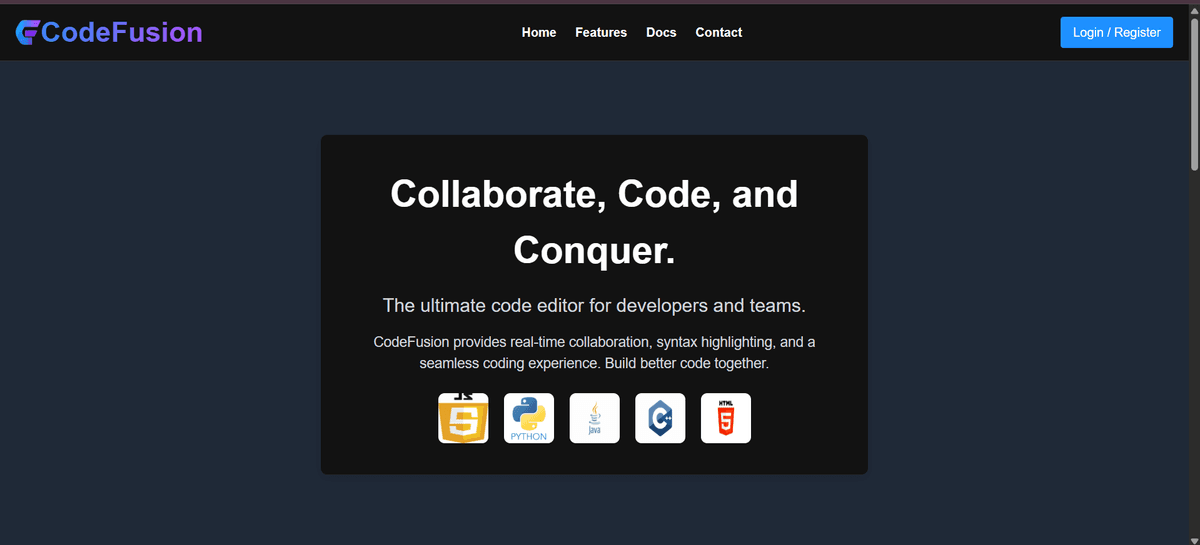 CodeFusion – Real-Time Code Collaboration App